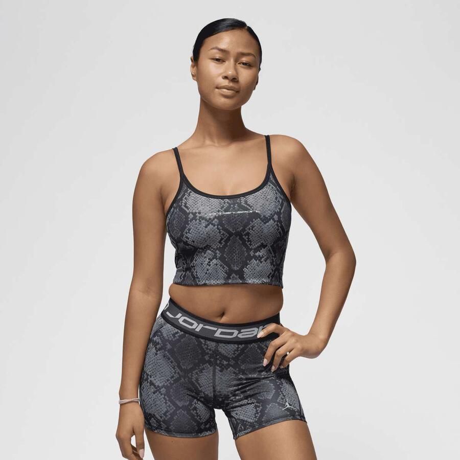 Jordan Sport All Over Print Cropped Tanktop Wo Tops zwart Maat XS Kleding - Foto 3