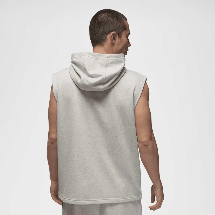 Jordan Sport Crossover-Fleece Sleeveless Dri-FIT Hoodie Men Bodywarmers grijs Maat XL Kleding