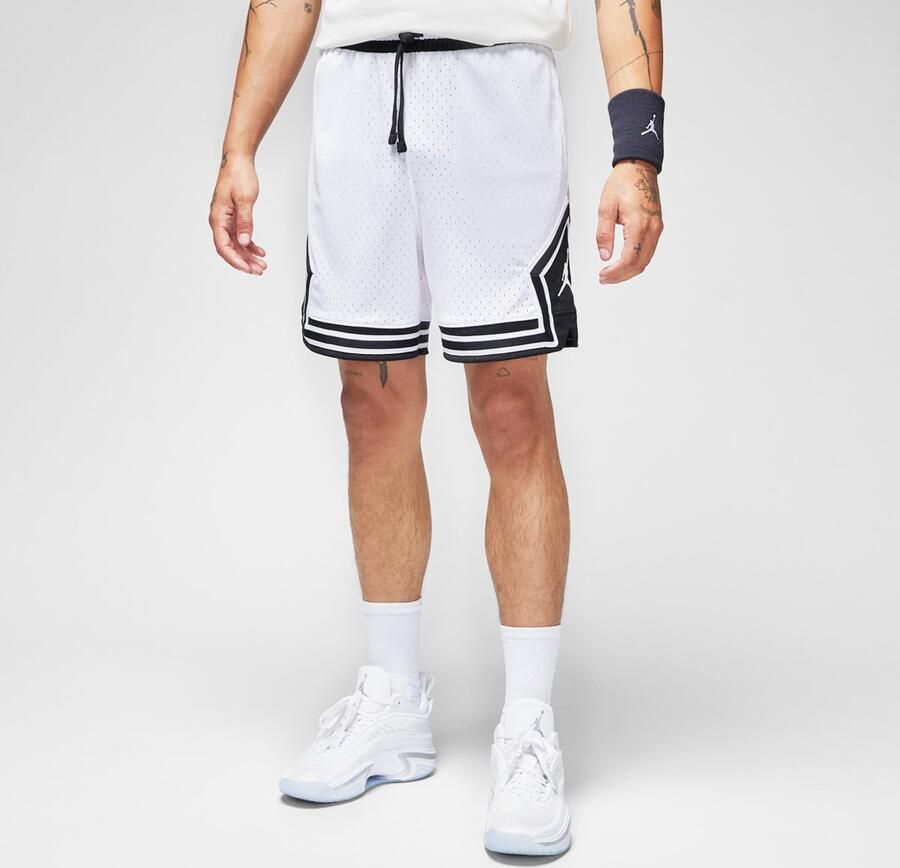 Jordan Diamond Shorts White Black White White- Heren White Black White White - Foto 4
