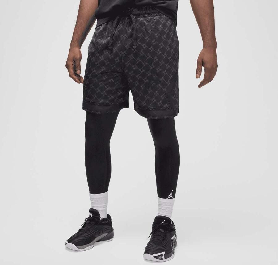 Jordan Sport Dri-FIT Printed Diamond Shorts Men Sportshorts zwart Maat XL Kleding - Foto 3