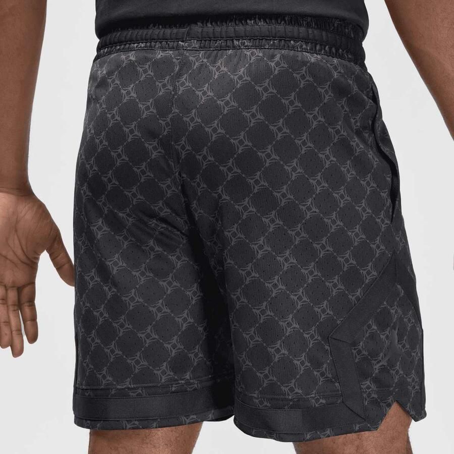 Jordan Sport Dri-FIT Printed Diamond Shorts Men Sportshorts zwart Maat XL Kleding