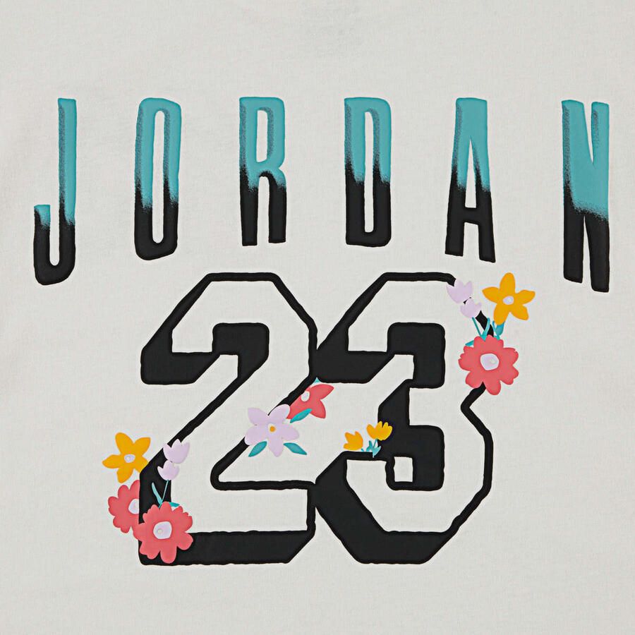 Jordan Summer Bloom Oversized Tee Unisex T-Shirts beige Maat 122-128 Kleding