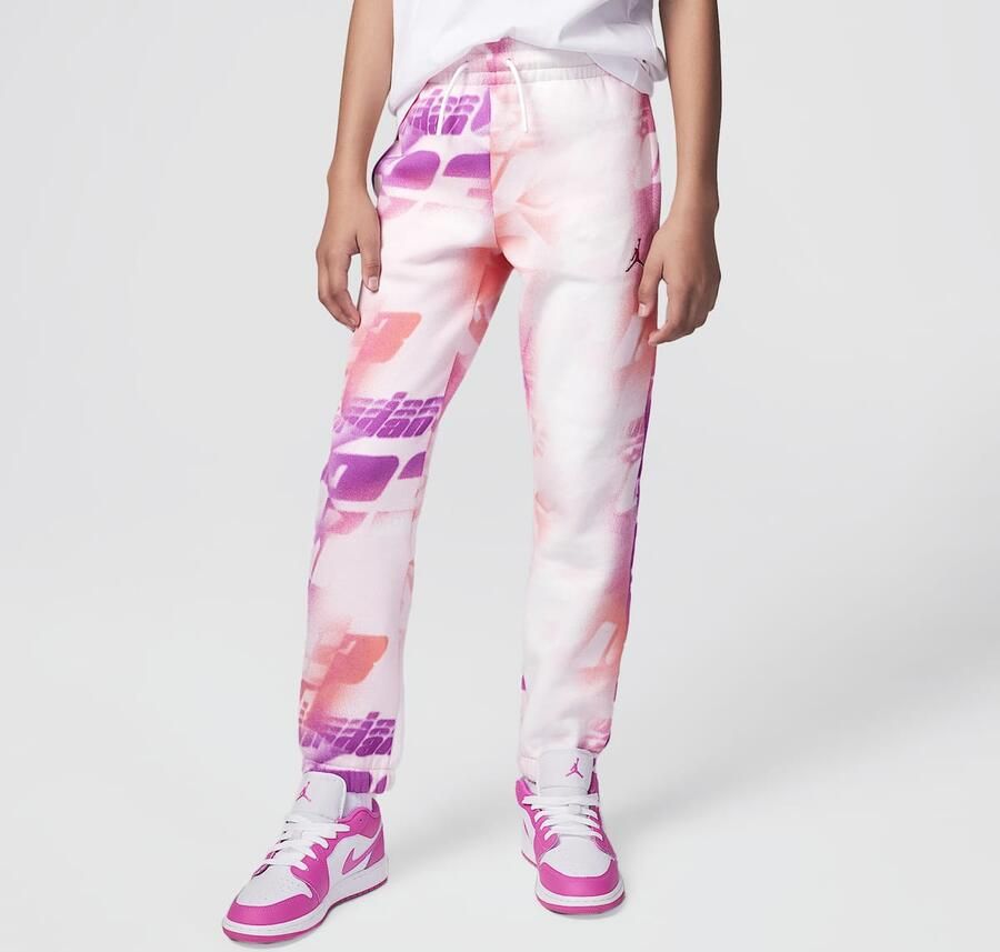 Jordan Triple Team All Over Print Pants Unisex Trainingsbroeken lichtroze Maat 122-128 Kleding - Foto 3
