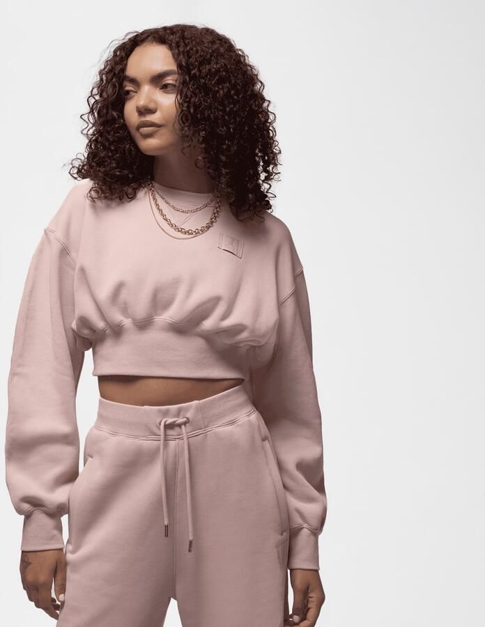 Jordan W J FLT FLC NOV TOP 24 pink oxford Wo Hoodies & Sweaters lichtroze Maat XS Kleding - Foto 3