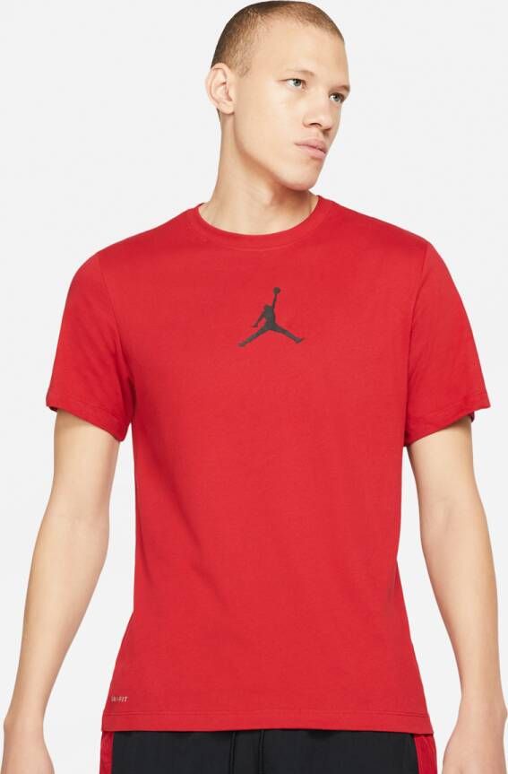 Jordan Jumpman Logo Crew Neck T-shirt Rood Zwart Red Heren