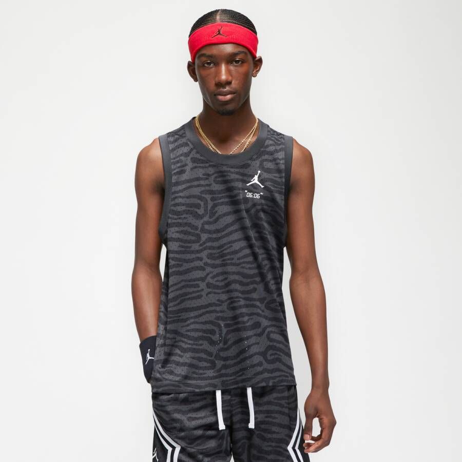 Jordan Sport Mesh All Over Print Jersey's Kleding black white maat: S beschikbare maaten:S