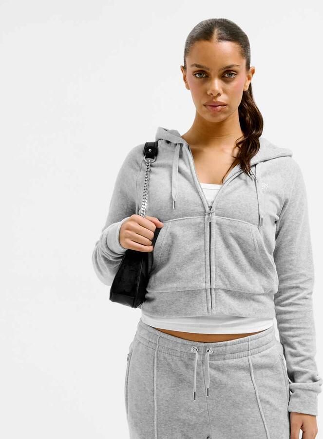 Juicy Couture Madison Hoodie Women Hoodies & Sweaters grijs Maat XS Kleding