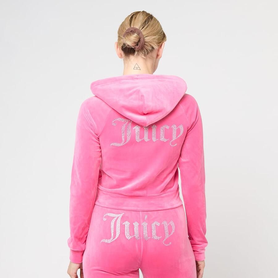 Juicy Couture Madison Hoodie Wo Hoodies & Sweaters lichtroze Maat XS Kleding