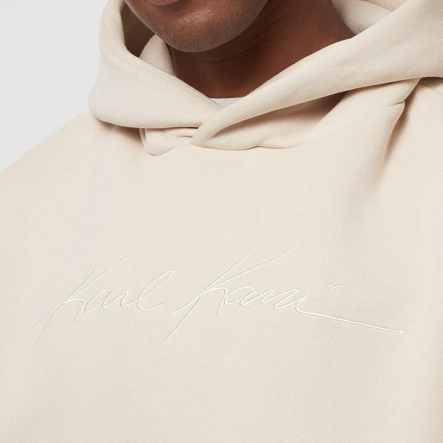 Karl Kani Autograph Heavy Sweat OS Hoodie Men Hoodies & Sweaters beige Maat XL Kleding - Foto 2