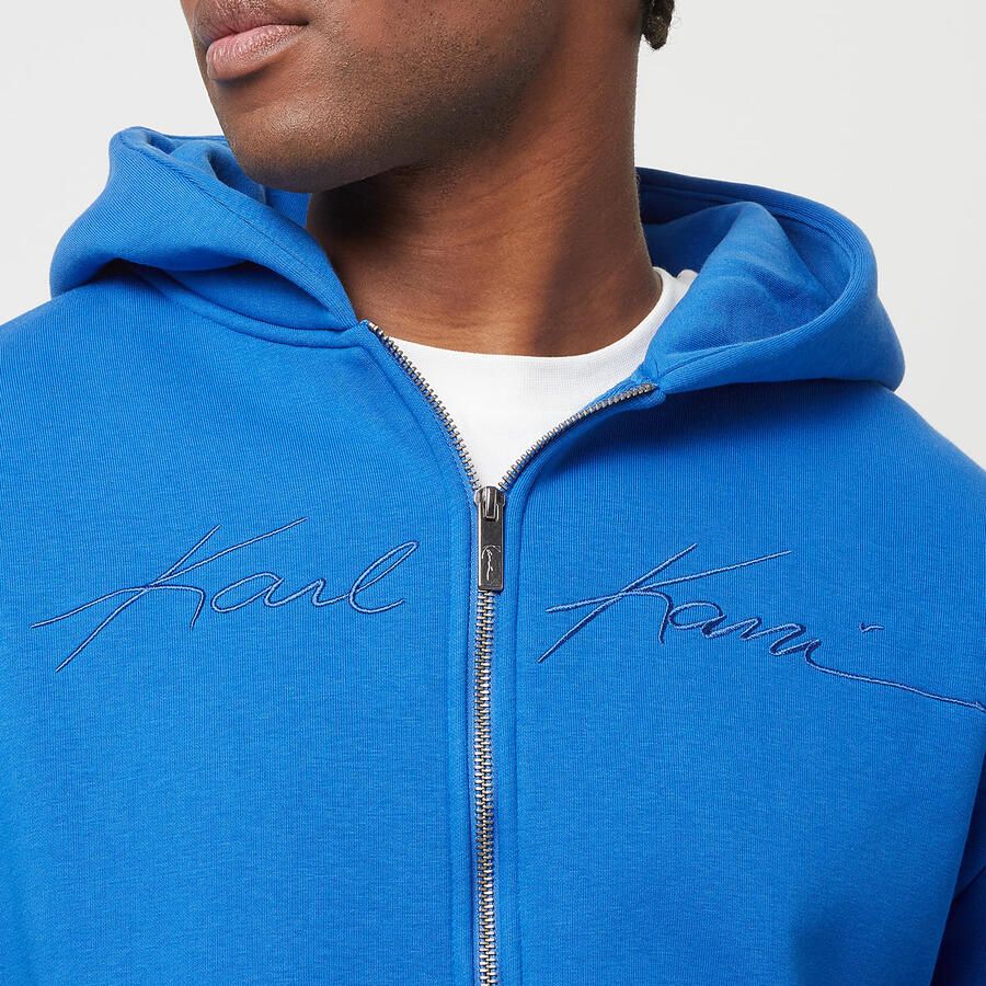 Karl Kani Autograph Heavy Sweat OS Ziphoodie Blue Men Hoodies & Sweaters blauw Maat XL Kleding - Foto 2