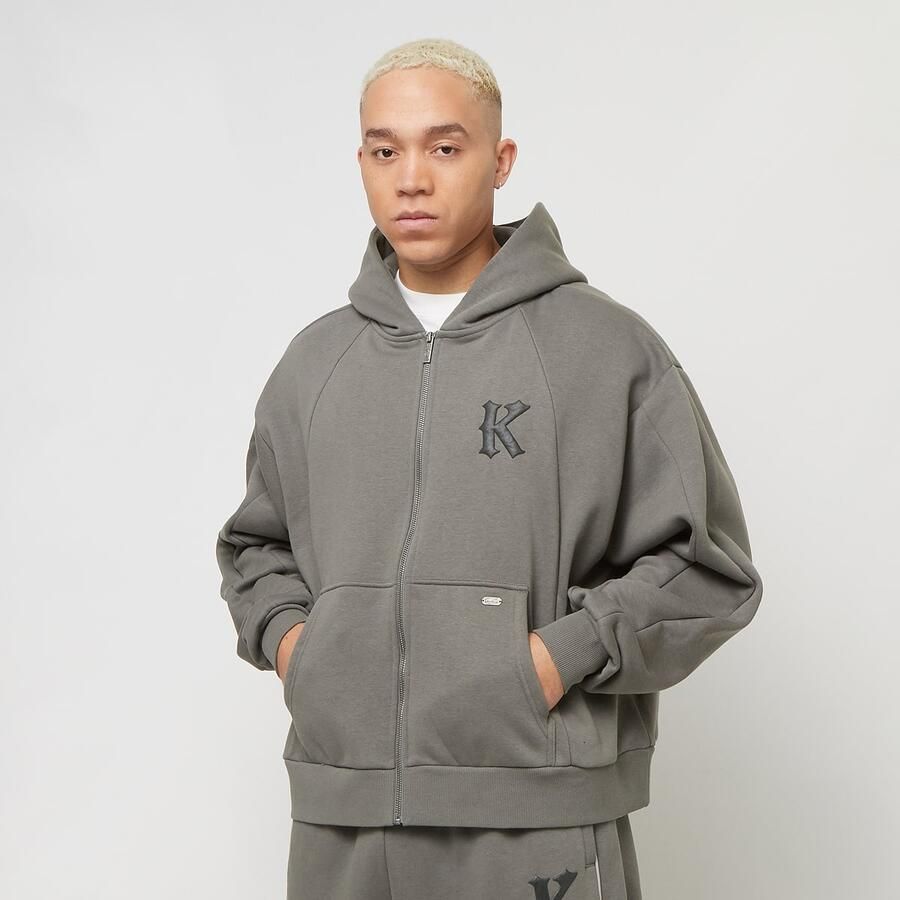 Karl Kani Boxy Full Zip Hoodie Men Hoodies & Sweaters grijs Maat XL Kleding - Foto 3