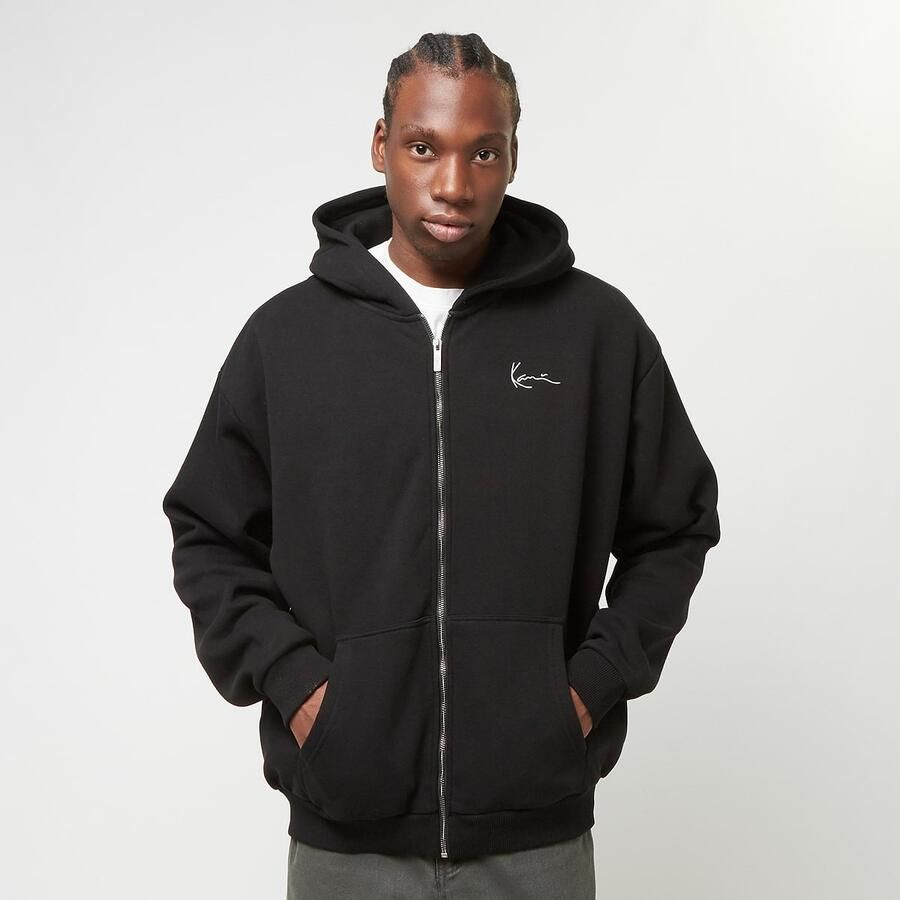 Karl Kani Chest Signature Essential Oversized Zip Hoodie Men Hoodies & Sweaters zwart Maat XS Kleding - Foto 3