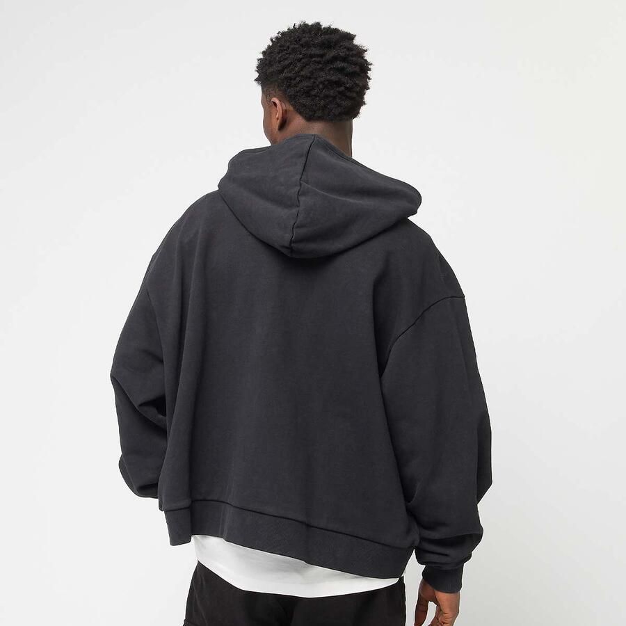 Karl Kani College Heavy Crop Zip Hoodie Men Hoodies & Sweaters zwart Maat XS Kleding