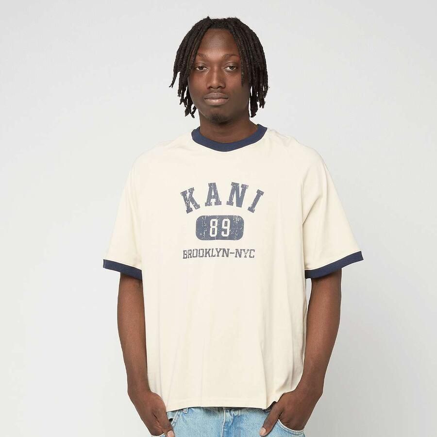 Karl Kani College Regular Raglan T-Shirt Men T-Shirts & Polo's beige Maat XL Kleding - Foto 3