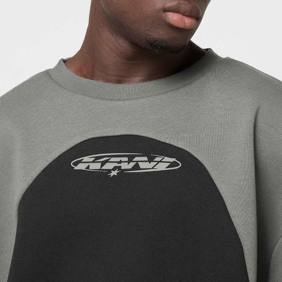 Karl Kani Elipse Oversize Crew Men Hoodies & Sweaters zwart Maat XL Kleding - Foto 2