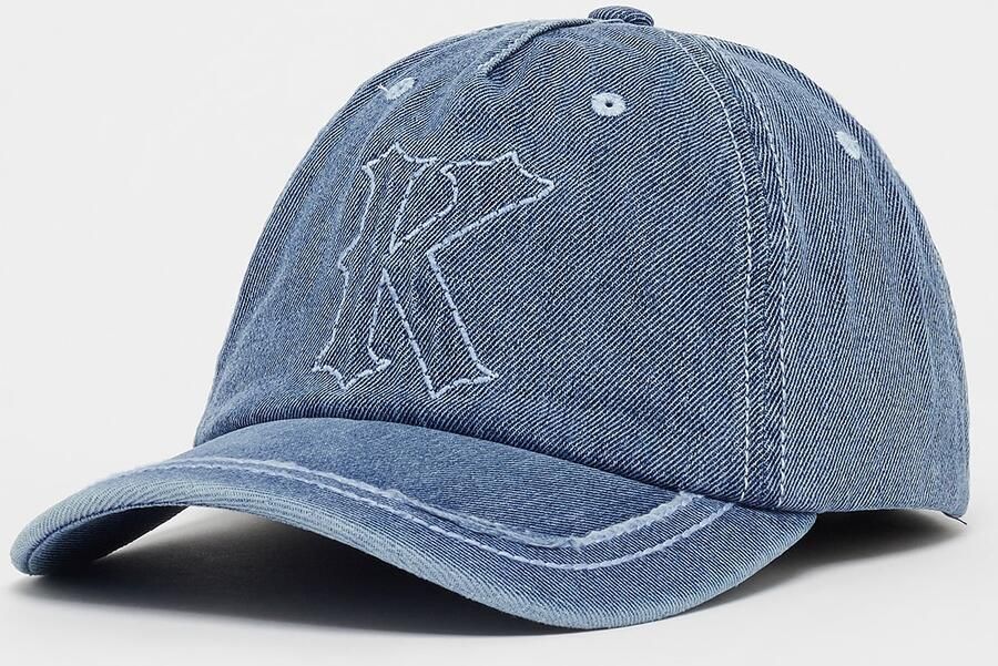 Karl Kani Embroidery Denim Baseball Cap Vintage Unisex Caps blauw Maat ONE SIZE Accessoires - Foto 3