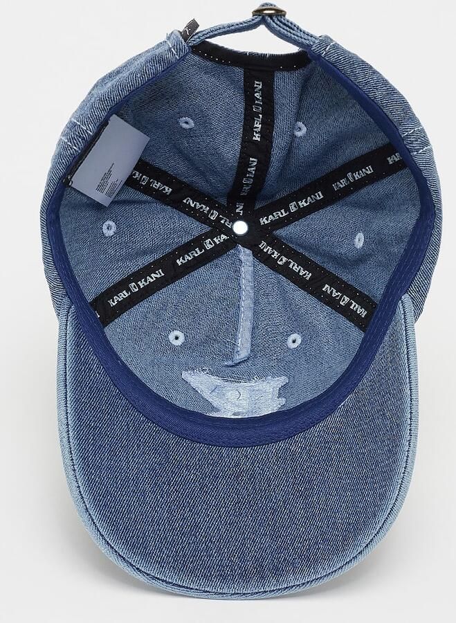 Karl Kani Embroidery Denim Baseball Cap Vintage Unisex Caps blauw Maat ONE SIZE Accessoires - Foto 2