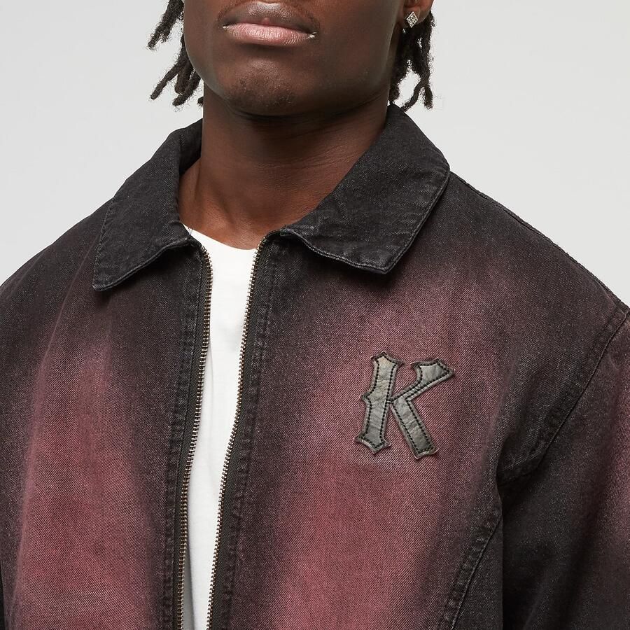 Karl Kani K Patch Color Spray Denim Jacket Men Spijkerjassen multicolor Maat L Kleding - Foto 2
