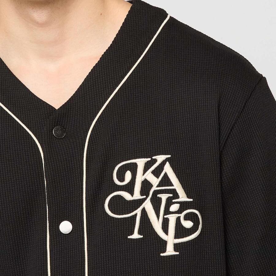 Karl Kani Legacy Waffle Baseball Jersey Men Jersey's zwart Maat XL Kleding
