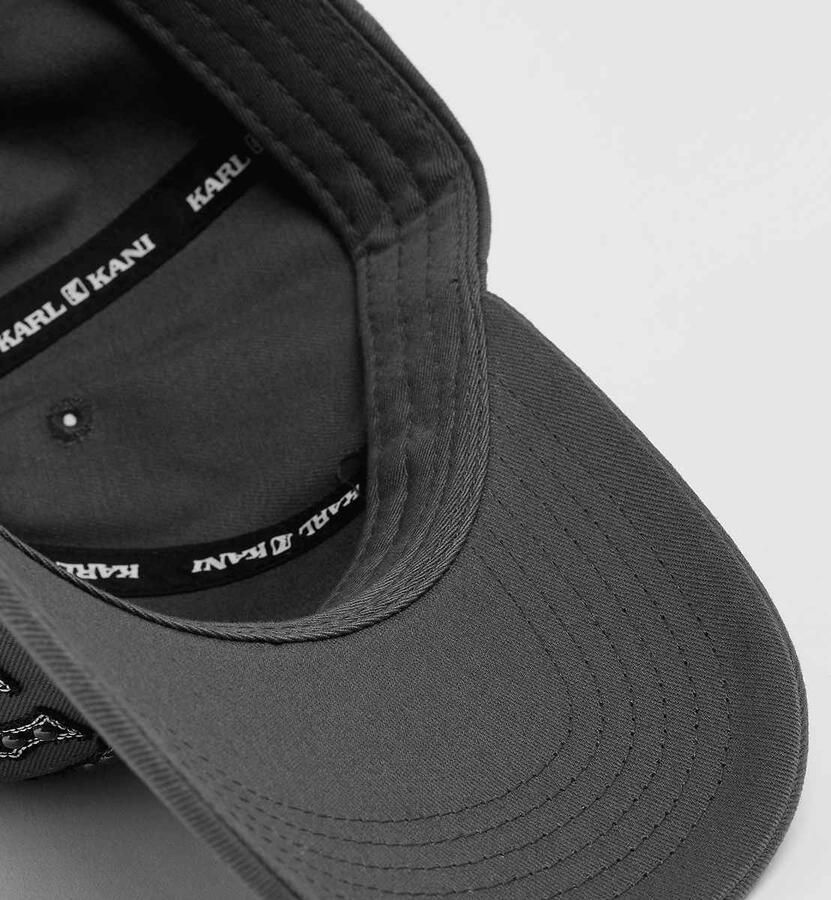 Karl Kani Looplabel Baseball Cap Unisex Caps grijs Maat ONE SIZE Accessoires