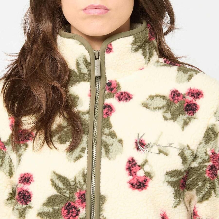 Karl Kani Metal Signature Floral Teddy Trackjacket Wo Bomberjacks multicolor Maat XS Kleding