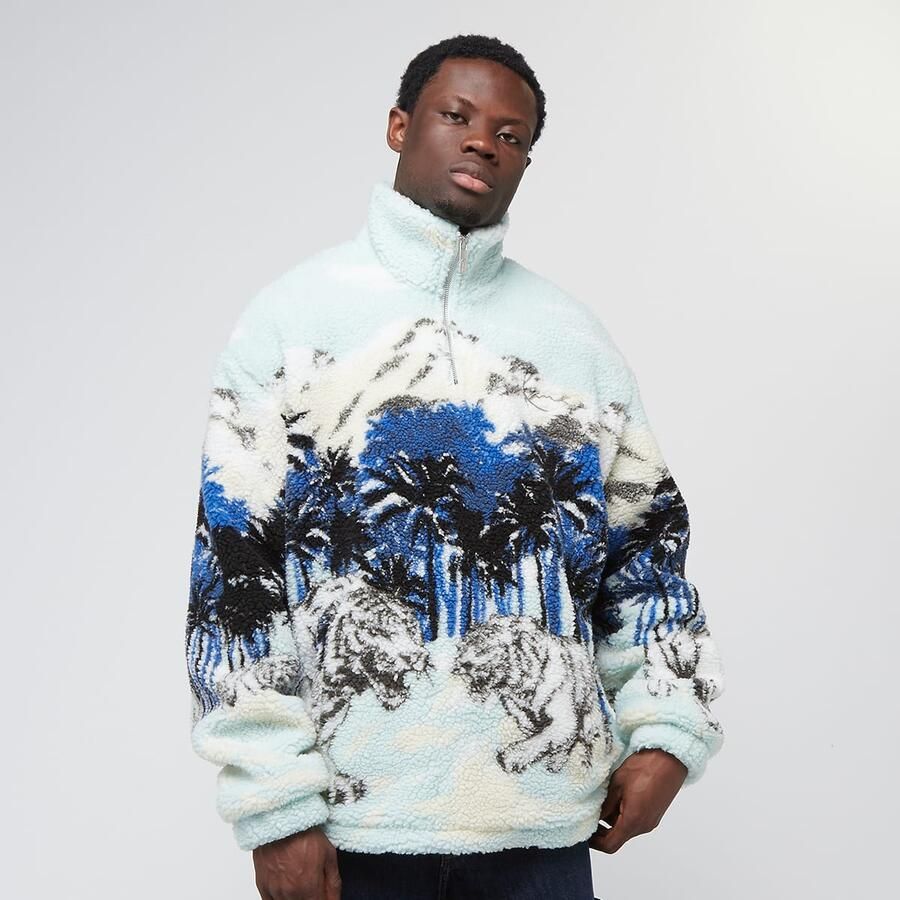 Karl Kani Metal Signature Ice Tiger Teddy Troyer Men Hoodies & Sweaters multicolor Maat XL Kleding - Foto 3