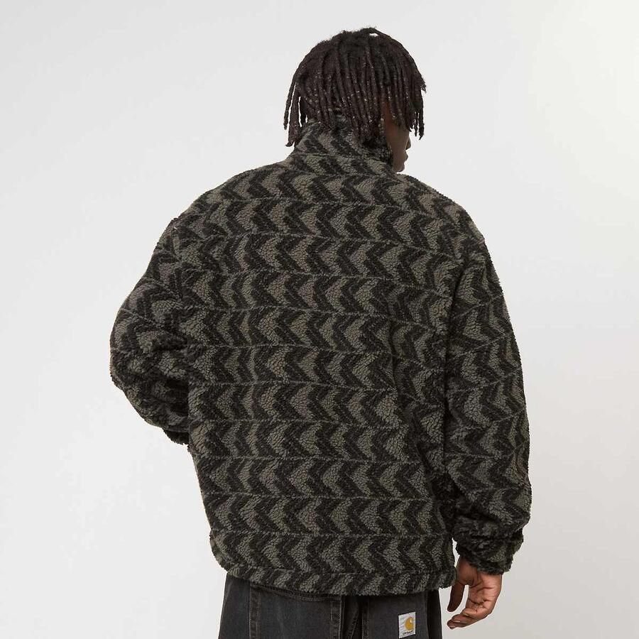 Karl Kani Metal Signature Monogram Teddy Troyer Men Windbreakers zwart Maat XL Kleding