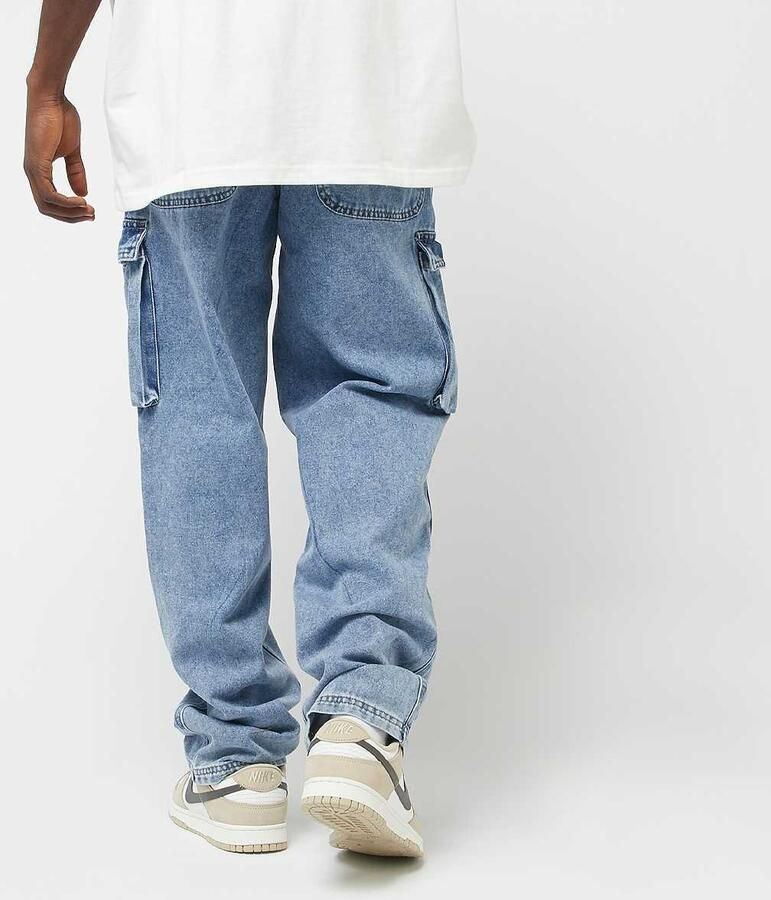 Karl Kani OG Sidepocket Baggy Denim Vintage Men Spijkerbroeken blauw Kleding