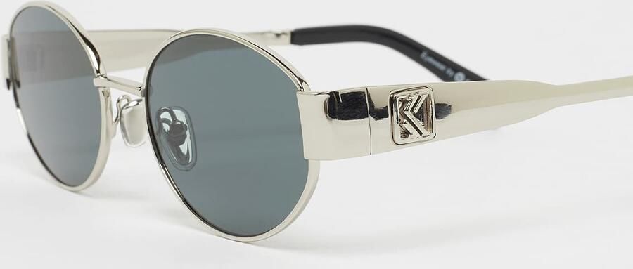 Karl Kani Og zonnebril in ovale vorm Unisex Zonnebrillen zilver Maat ONE SIZE Accessoires - Foto 2