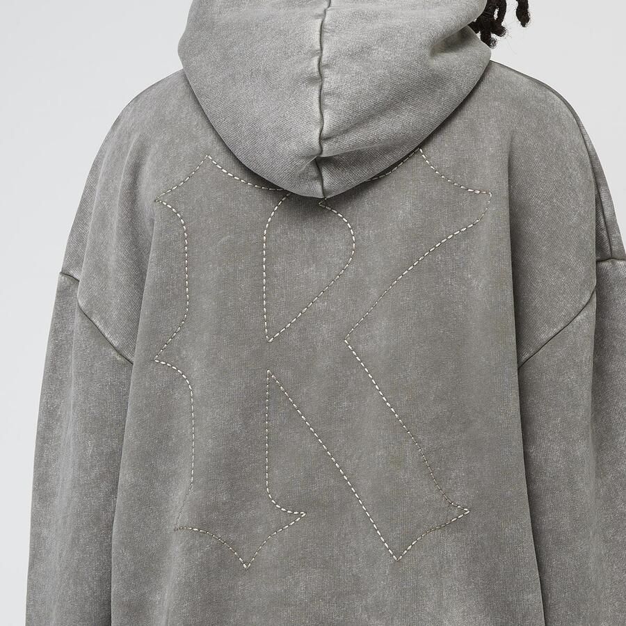 Karl Kani Oversized Hoodie Men Hoodies & Sweaters grijs Maat S Kleding - Foto 2