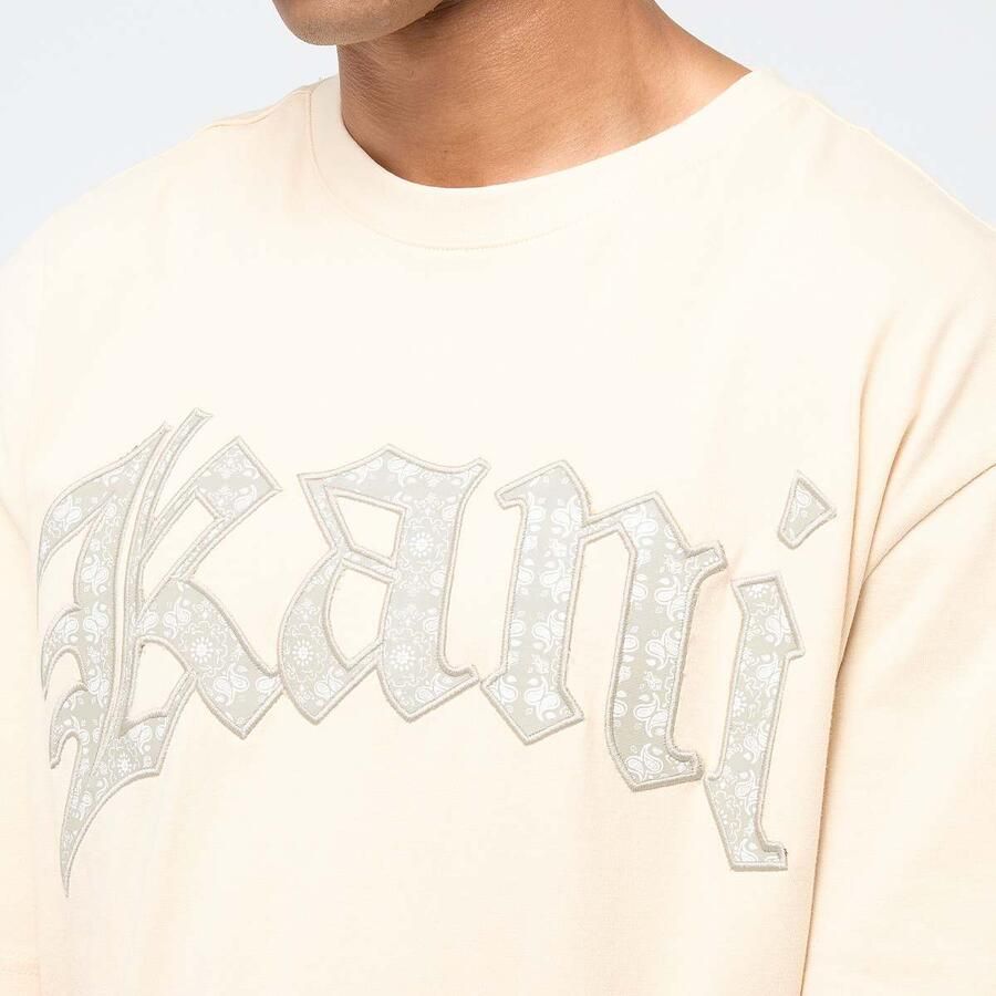 Karl Kani Paisley Letter T-Shirt Men T-Shirts & Polo's beige Maat XL Kleding - Foto 2