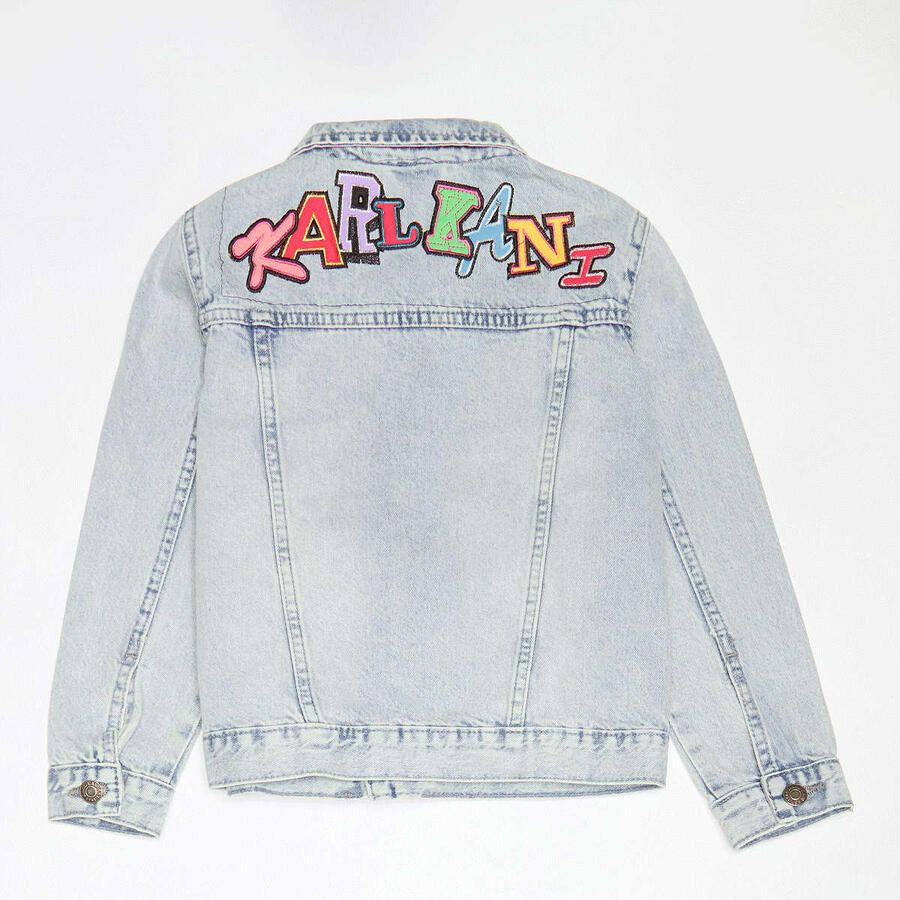Karl Kani Patches Denim Jacket Junior Unisex Spijkerjassen blauw Kleding