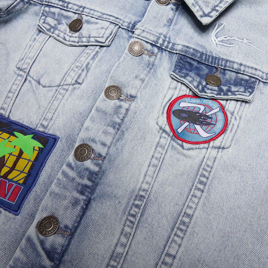 Karl Kani Patches Denim Jacket Junior Unisex Spijkerjassen blauw Kleding - Foto 2