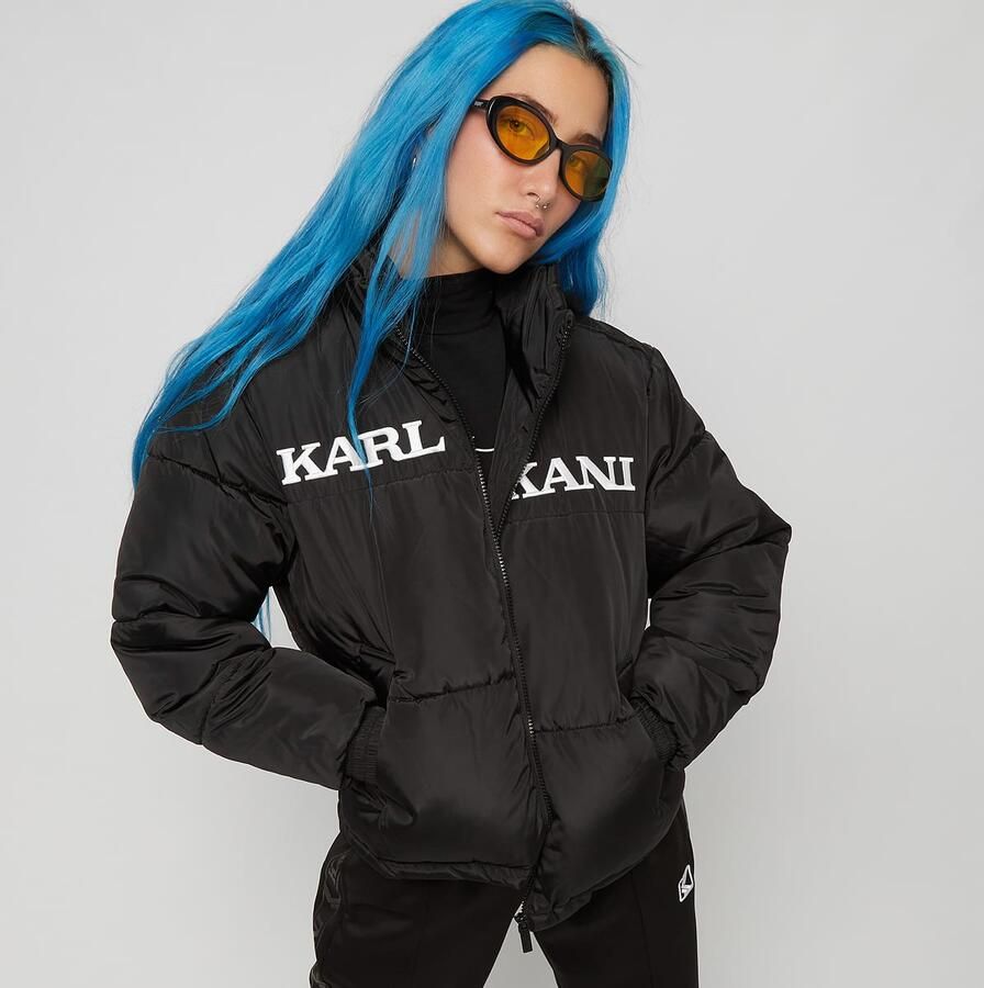 Karl Kani Retro Essential Puffer Jacket Pufferjassen Kleding black maat: XL beschikbare maaten:XS S M L XL - Foto 3