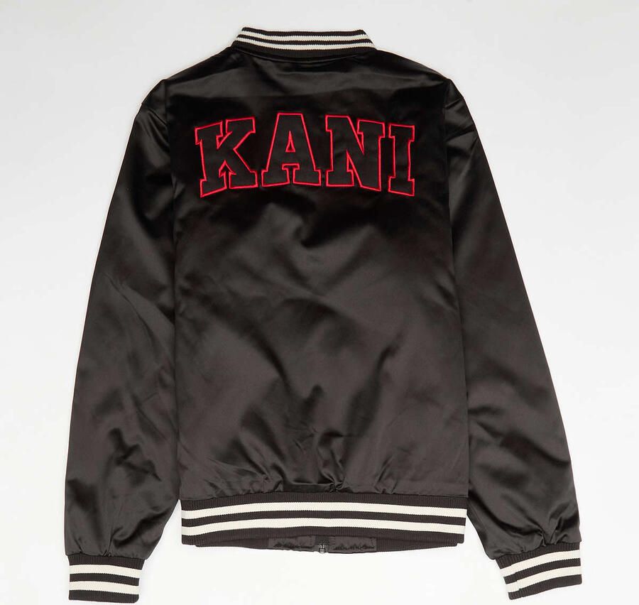 Karl Kani Satin Bowlingjacket Unisex Bomberjacks zwart Kleding - Foto 2