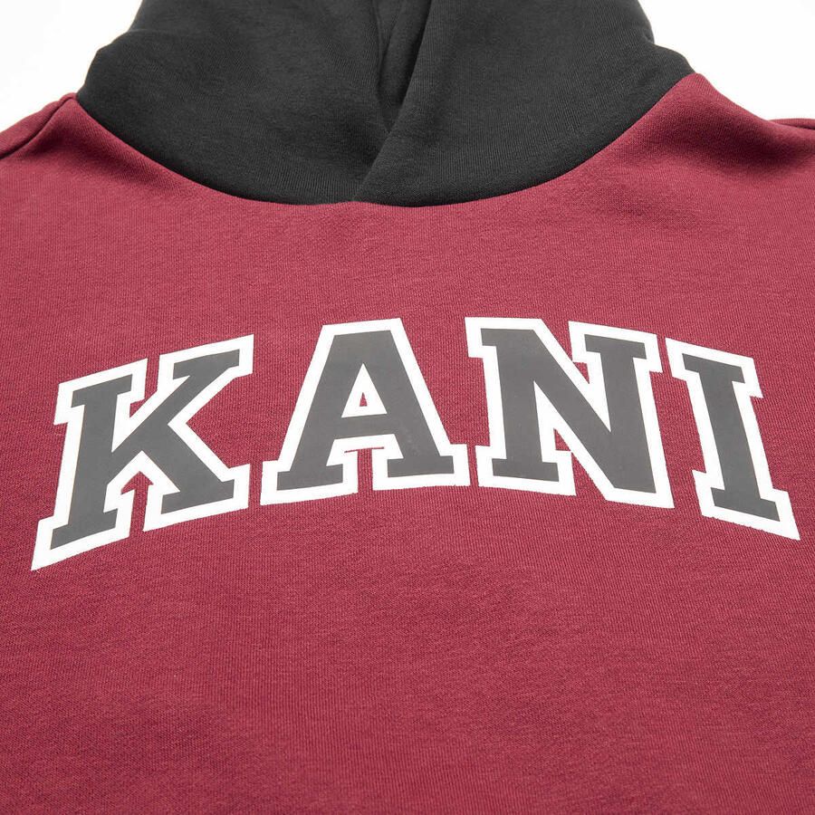 Karl Kani Serif Hoodie Junior Unisex Hoodies & Sweaters rood Kleding
