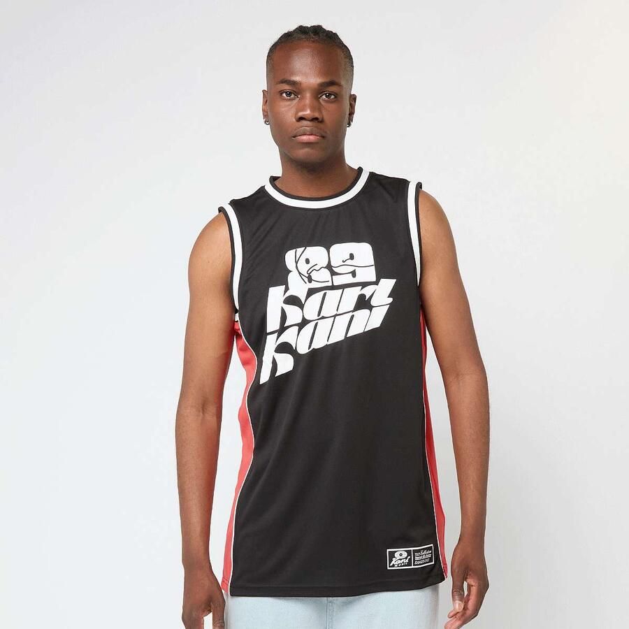 Karl Kani Signature Colorblock Basketball Jersey Men Tanktops zwart Maat XL Kleding - Foto 3
