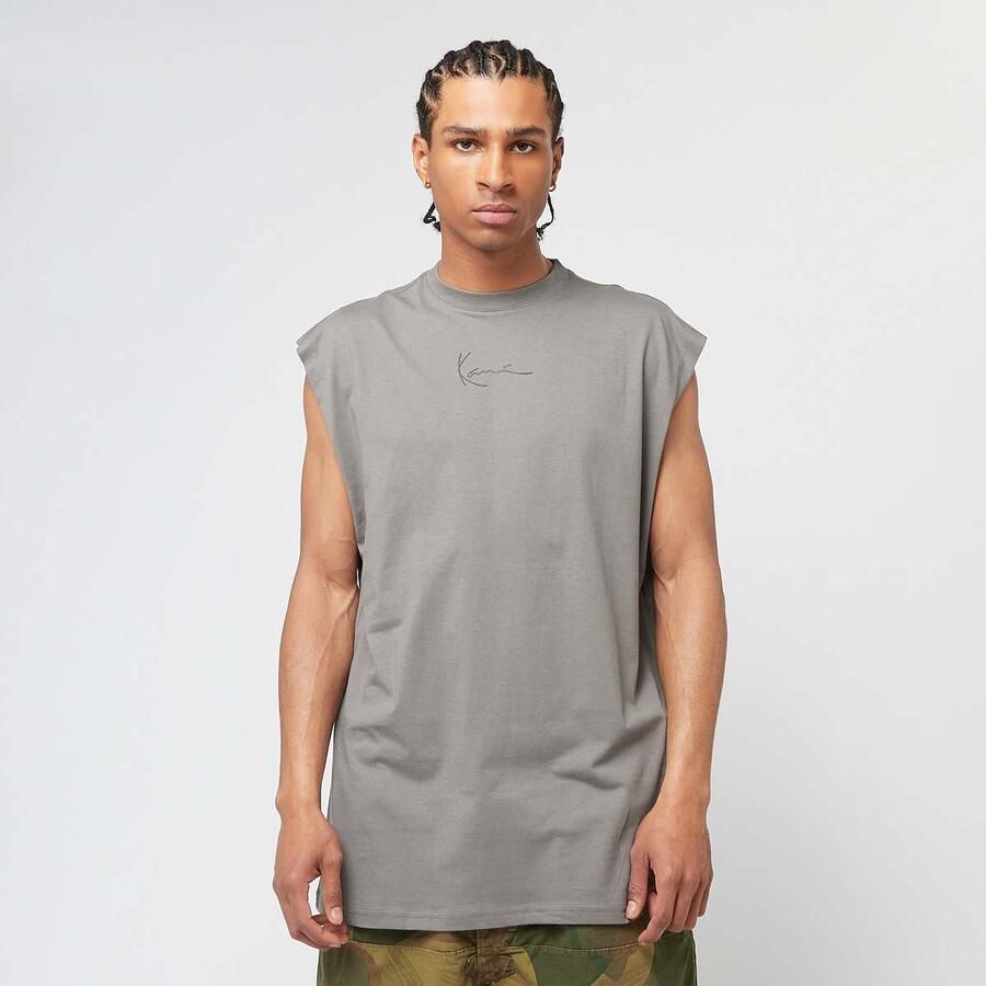 Karl Kani Signature Sleeveless T-Shirt Men Tanktops grijs Maat XS Kleding - Foto 3
