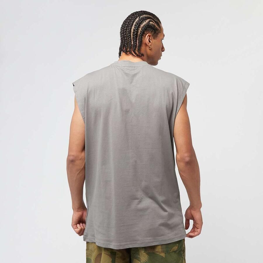 Karl Kani Signature Sleeveless T-Shirt Men Tanktops grijs Maat XS Kleding