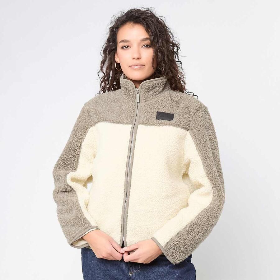 Karl Kani Signature Teddy Trackjacket Wo Bomberjacks beige Maat XS Kleding - Foto 3