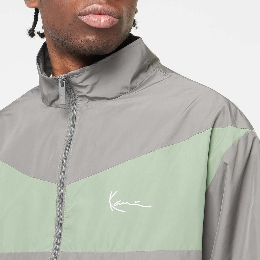 Karl Kani SIGNATURE TRACKJACKET black light blue Men Trainingspakken grijs Maat XL Kleding - Foto 2