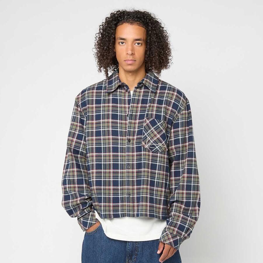 Karl Kani Small Signature Cropped Check Shirt Men Windbreakers multicolor Maat XL Kleding - Foto 3