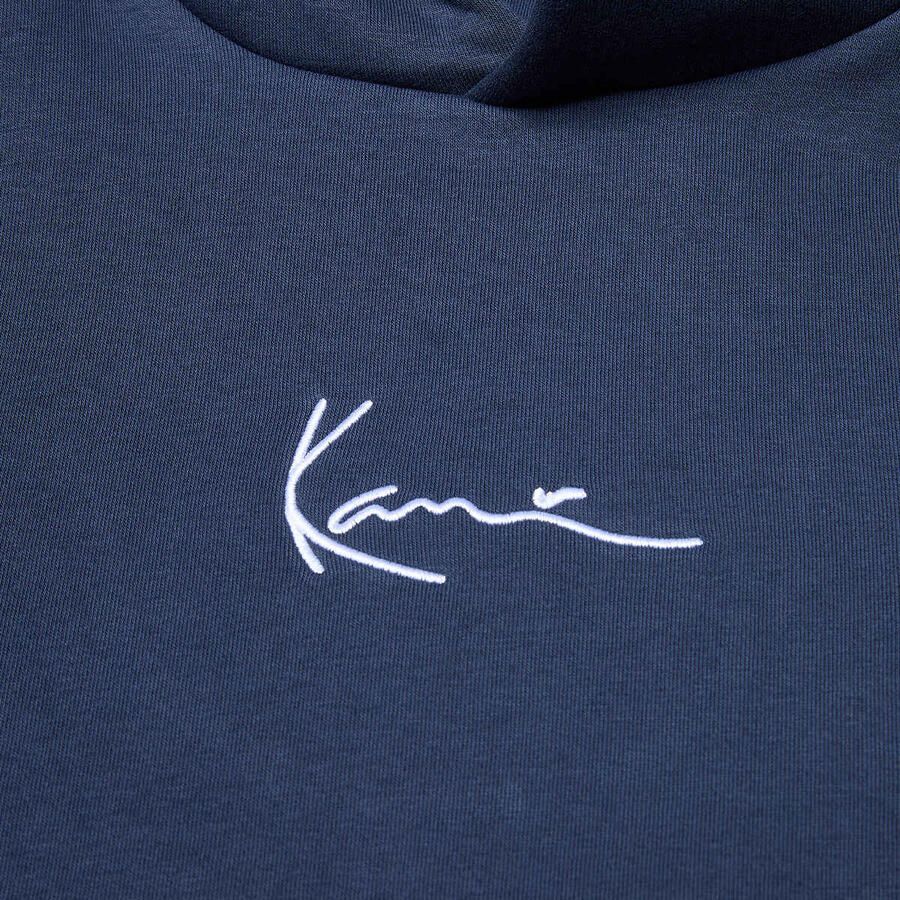 Karl Kani Small Signature Essential Hoodie Junior Unisex Hoodies & Sweaters blauw Kleding