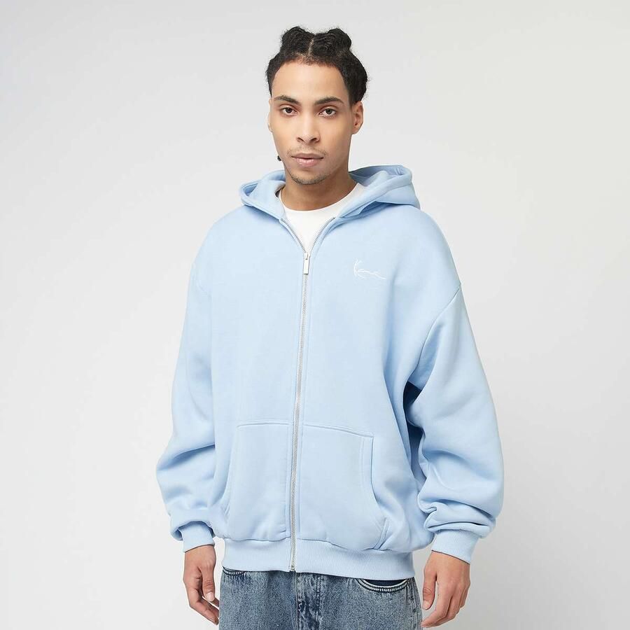 Karl Kani Small Signature Essential Oversized Zip Hoodie Men Hoodies & Sweaters blauw Maat XL Kleding - Foto 3