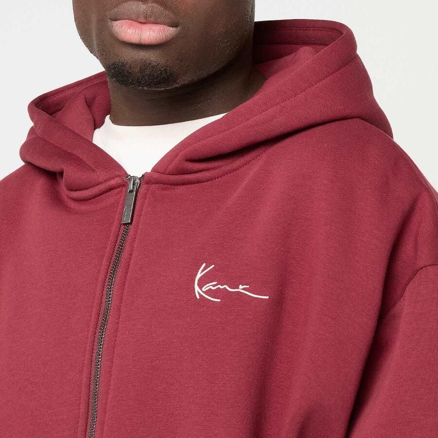 Karl Kani Small Signature Essential Oversized Zip Hoodie Men Hoodies & Sweaters rood Maat XL Kleding - Foto 2