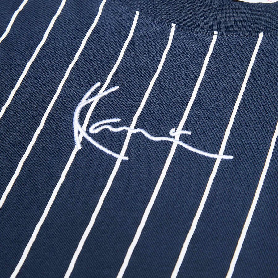 Karl Kani Small Signature Essential Pinstripe Tee Junior Unisex T-Shirts blauw Kleding - Foto 2