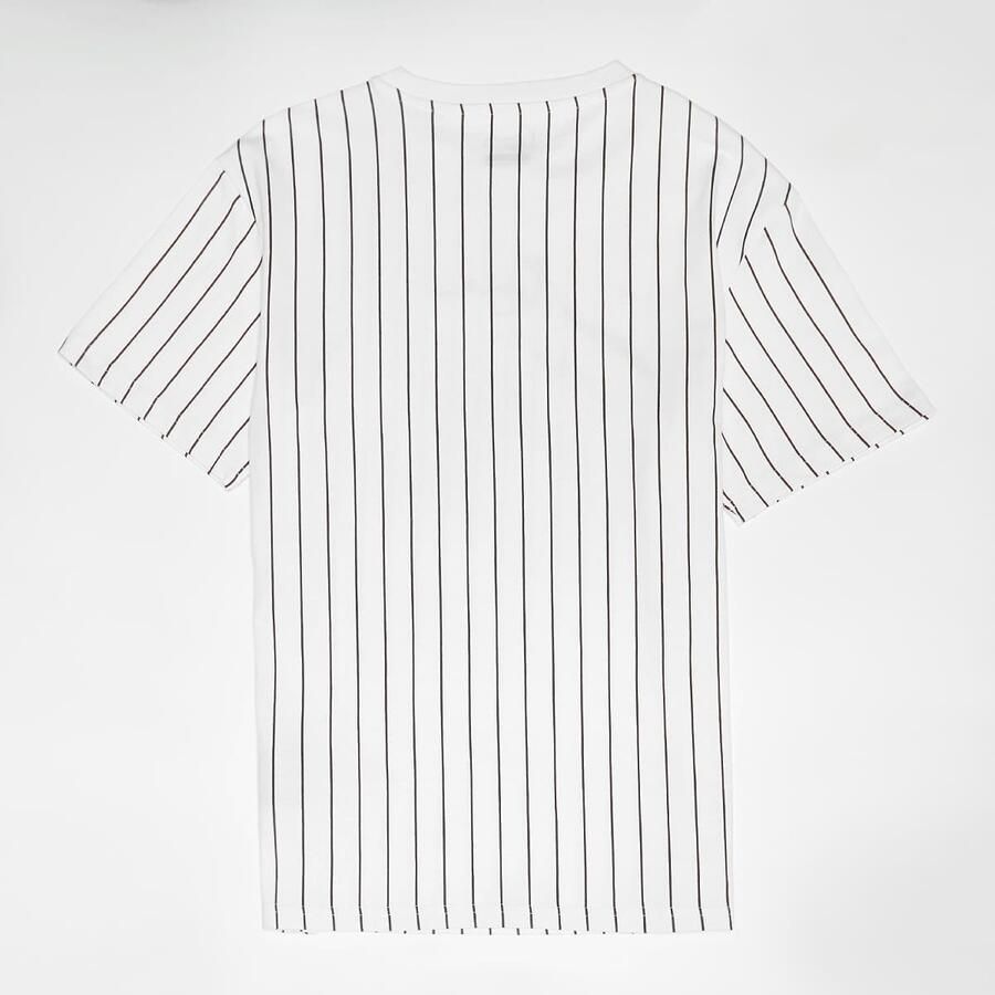 Karl Kani Small Signature Essential Pinstripe Tee Junior Unisex T-Shirts wit Kleding