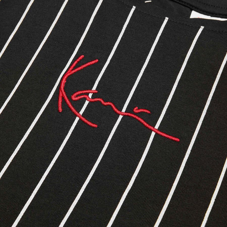 Karl Kani Small Signature Essential Pinstripe Tee Junior Unisex T-Shirts zwart Kleding - Foto 2