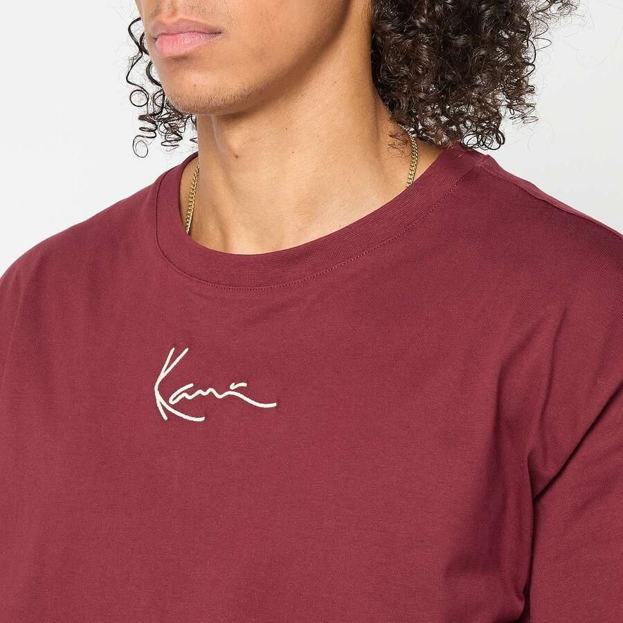 Karl Kani Small Signature Essential Tee Men T-Shirts & Polo's rood Maat XL Kleding