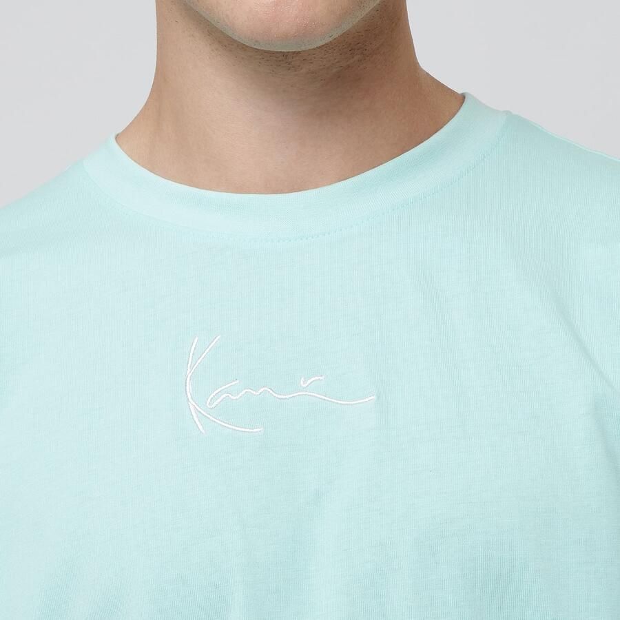 Karl Kani Small Signature Essential Tee Men T-Shirts & Polo's turkoois Maat XL Kleding - Foto 2